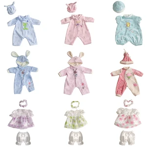 Imported Reborn Baby Dolls Clothes Casual Dress Skirt 45cm Dress Up Accessories Reborn Doll Clothes Suit Plus