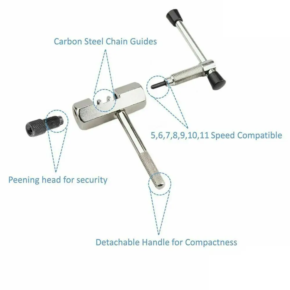 

Silver Button Bicycle chain breaker Pin Remove Rivet Replace Dropshipping Bicycle Puller Tool Repair Z4R1