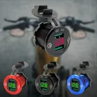 Быстрая зарядка 3,0, двойное зарядное устройство USB, водонепроницаемая алюминиевая розетка, быстрая зарядка светодиодный светодиодным вольтметром для автомобиля 12 В24 В