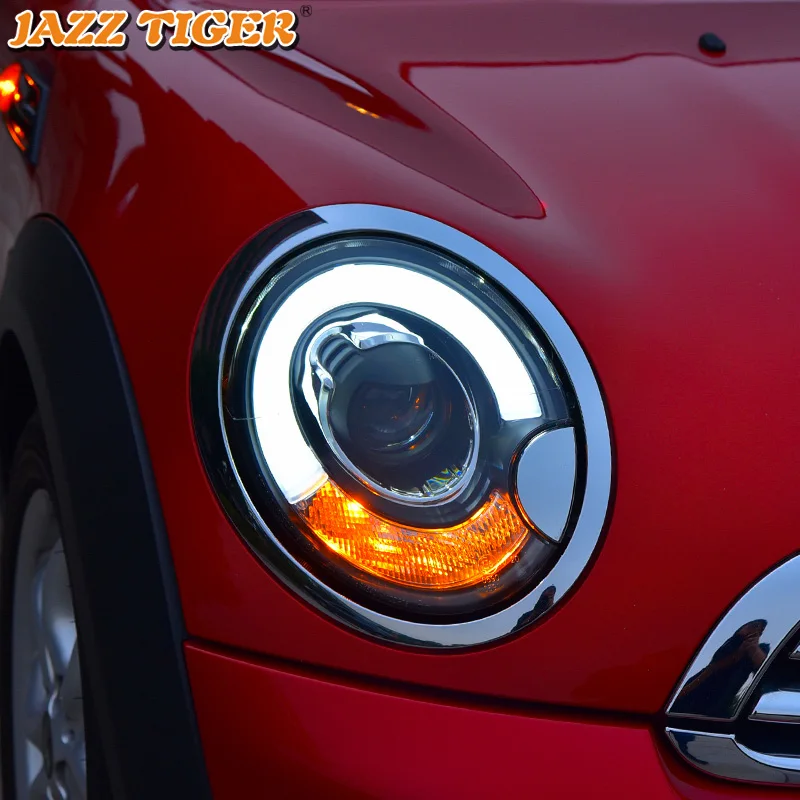 

JAZZ TIGER Car Styling LED DRL Turn Signal Light Head Lamp Assembly LED Headlight For BMW Mini Cooper 2007-2013 R55 R56 R57