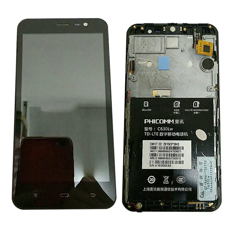 Сенсорный экран для Phicomm берите C630 C630lw дигитайзер ЖК дисплей полная стеклянная