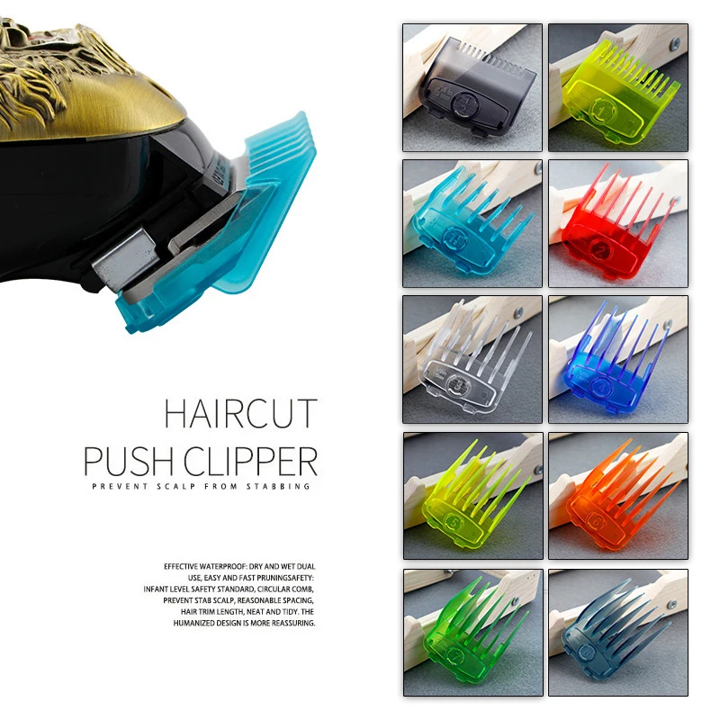 

10Pcs Boxed Storage Strong Magnetic Salon Hair Cutting Clipper Guards Safe Limit Comb Barber Accessories