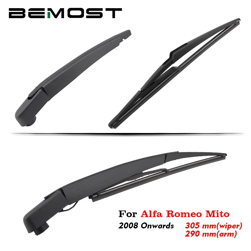 

BEMOST Car Rear Windshield Wiper Arm Blade Brushes For Alfa Romeo Mito 2008 Onwards Hatchback 305MM Windscreen Auto Styling