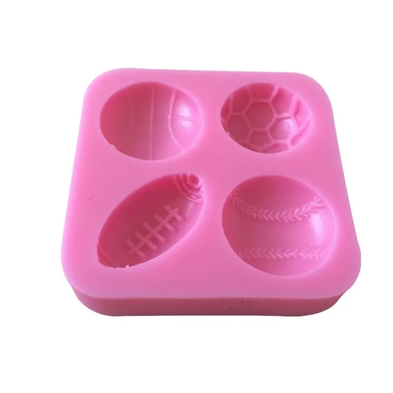 Football Basketball Baseball High Quality Silicone Fondant Cake Mold Chocolate Baking Decorating Tool Pasty Candy | Дом и сад