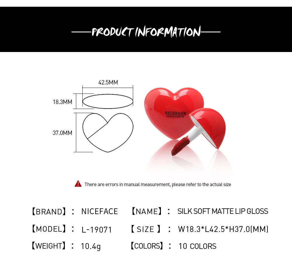 10 цветов Шелковистые матовые противотуманные поверхности сексуальная глазурь