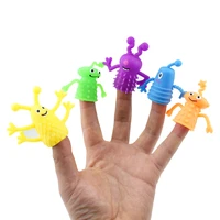 4pcs plastic cute expression doll finger sets kids birthday party favor toy baby shower guest gift boys giveaway pinata fillers