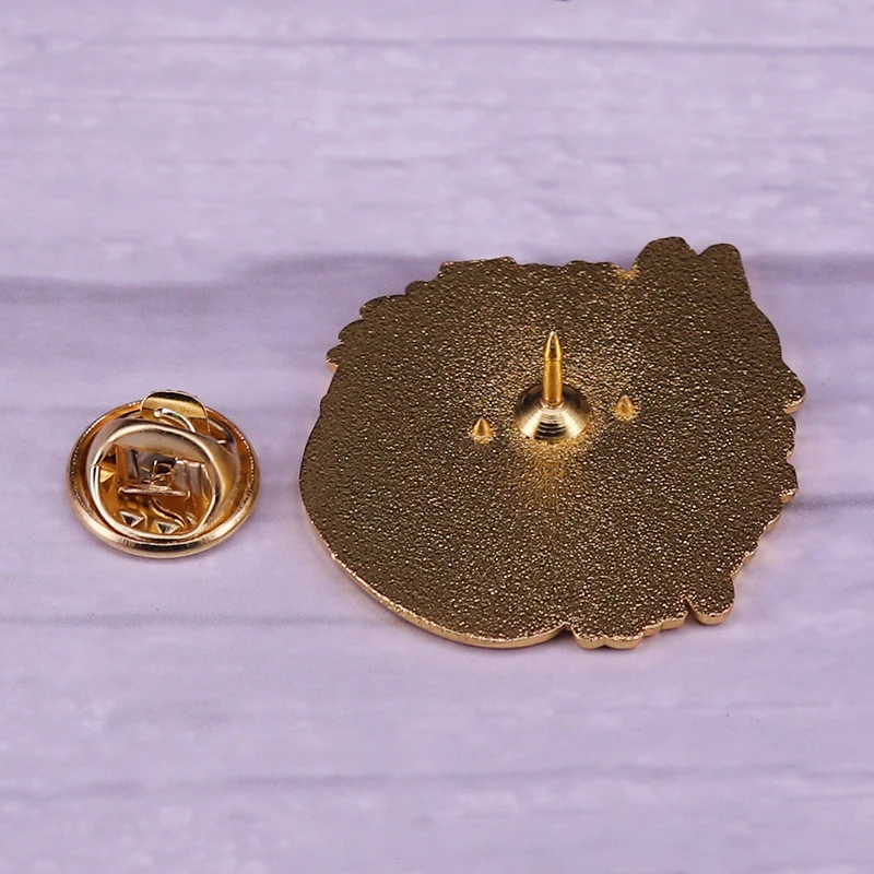 Брошь в форме Красной лисы и цветка эмалированная металлическая брошь на лацкан