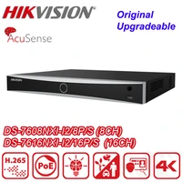 hikvision ds 7608nxi i28ps ds 7616nxi i216ps 816ch poe ports 4k h 265 2sata acusense nvr network video recorder