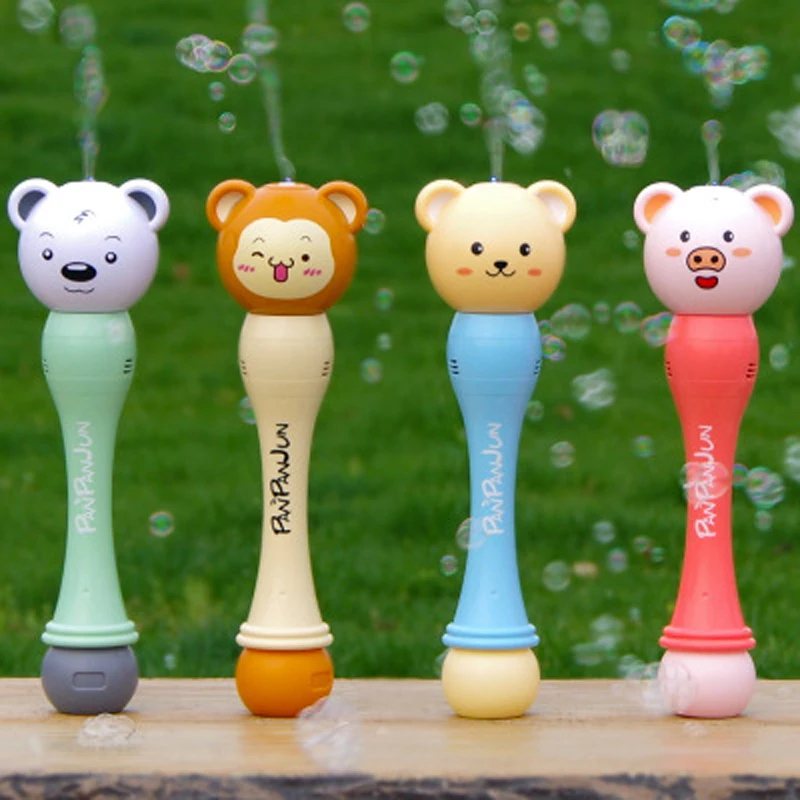 

2020 new type bubble machine, stage toy, full-automatic light music bubble blowing, Electric bubble stick, children's toy gift