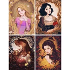 5D алмазная живопись, Дисней, мультфильм, принцесса, сказка, сделай сам, полная вышивка, вышивка крестиком, искусство, мозаика, настенная наклейка, домашний декор