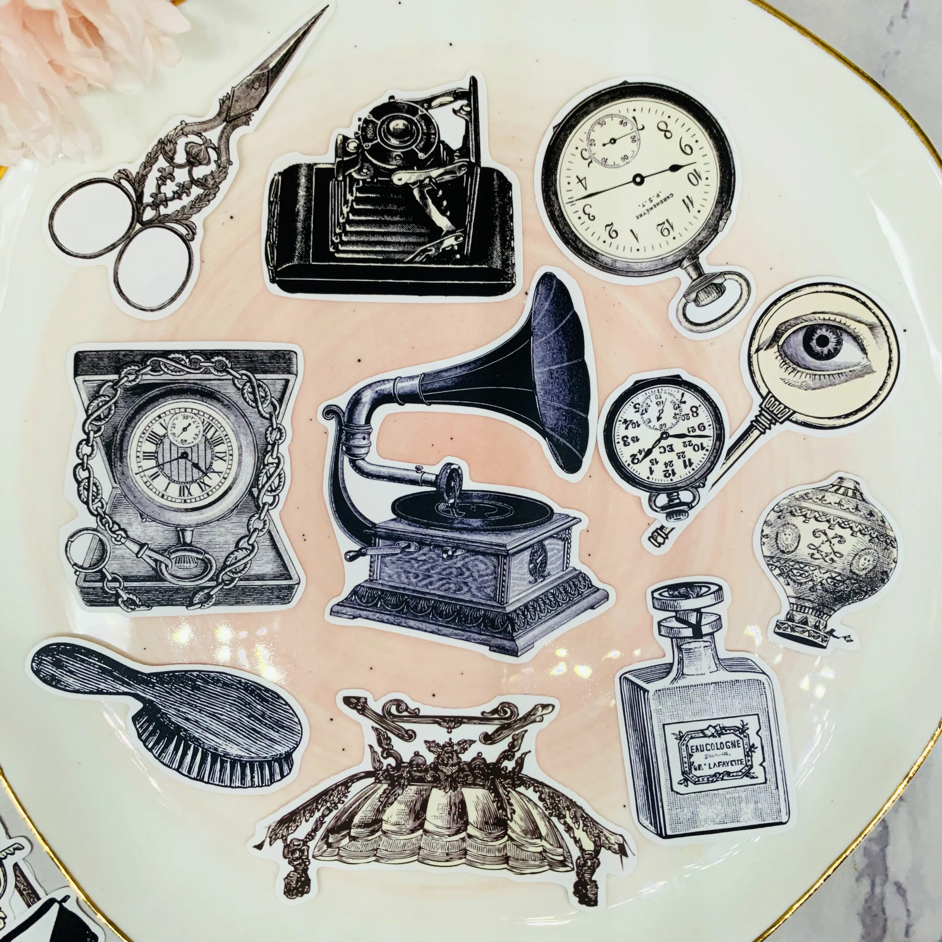 24 шт. винтажные бумажные мини-наклейки для рукоделия и скрапбукинга | Игрушки