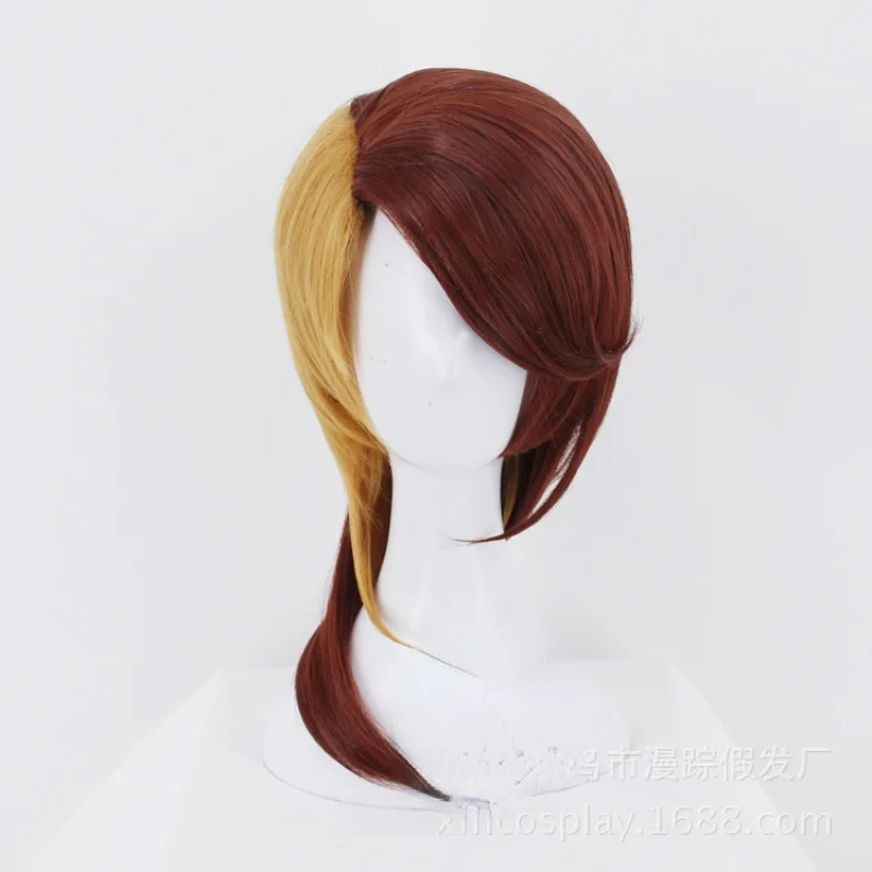 

Парик для косплея Houseki No Kuni Рутиловый, парик для костюма на Хэллоуин, из синтетических волос с эффектом омбре, красно-коричневого цвета