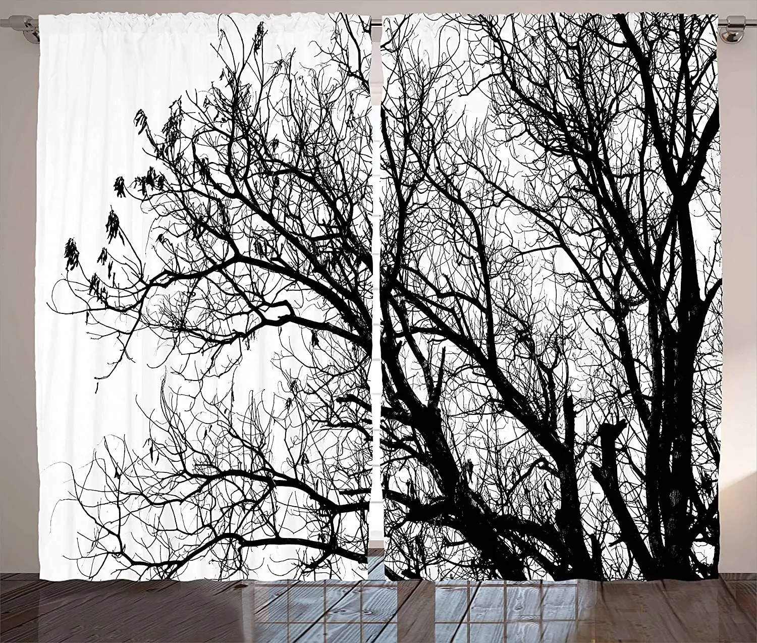 

Штора светонепроницаемая, без листьев, на осень