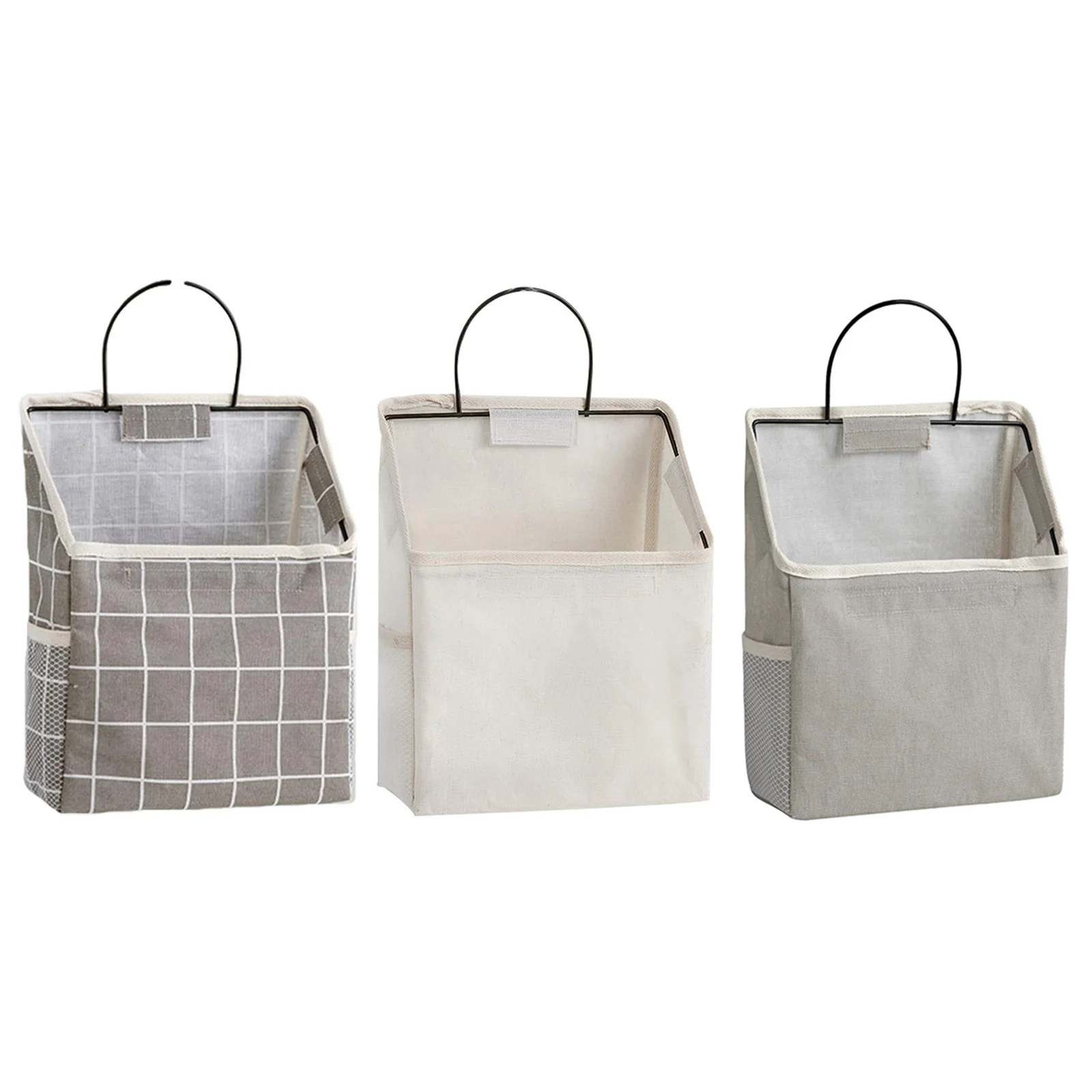 

1pc Hanging Storage Bags Organizer Wall-Mounted Storage Bag Book Magazine Mobile Phone Holder Door Wall Storage Bag With Hook