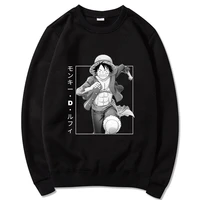 new arrival luffy one piece sweatshirt mens fashion hip hop tracksuit casual wear pattern print spring tops crewneck costume