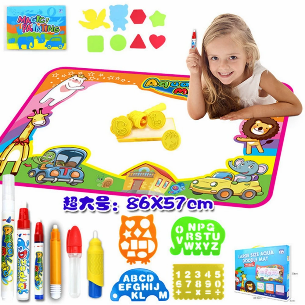 

Water Doodle Mat with Accessories Large Size Magic Water Drawing Mat early Educational Toys for Kids