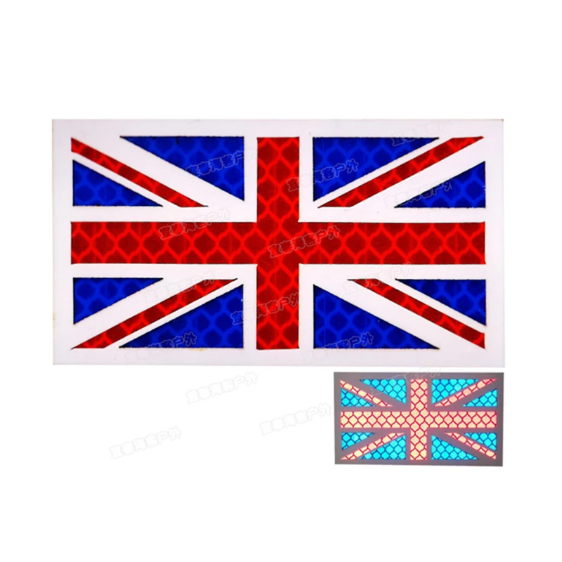 Британский национальный флаг Светоотражающая тканевая нашивка нашивки Военная