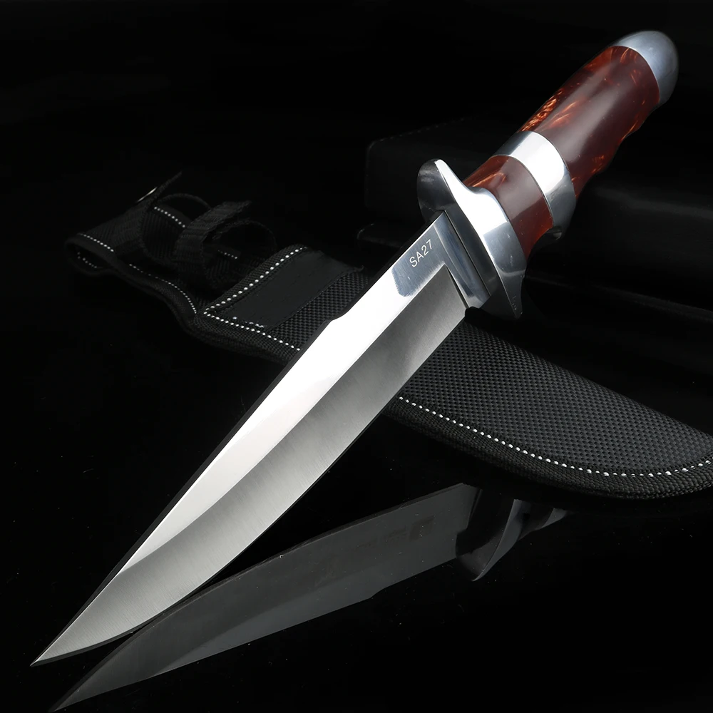 Высококачественный полимерный ручной короткий нож для охоты выживания