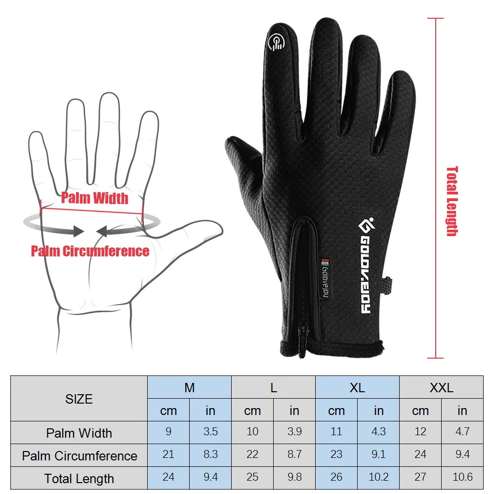 Новые зимние теплые перчатки для мужчин и женщин спортивные с теплой подкладкой