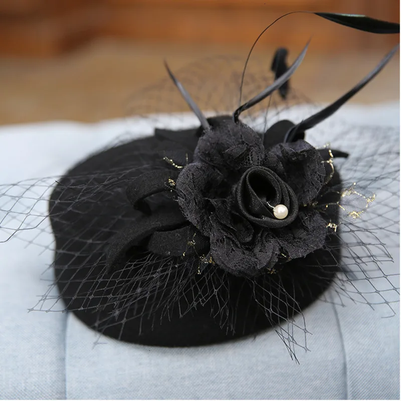 Шляпа Женская Винтажная с узлом элегантный брендовый фетровый головной убор из