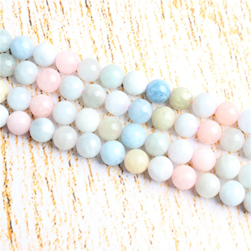 

4 6 8 10 12 mm Morgan Stone Beads Natural Stones Round Loose Beads For Jewelry Making Bracelet Necklace Diy