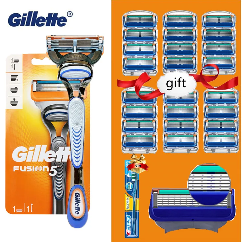 

Gillette Fusion 5 Men's Shaver Knife Shaver for Men Cassettes for Shaving & Hair Removal Safety Razor Blade Face Care