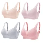 Натуральный хлопок Бюстгальтер для кормления большой Размеры на пуговицах спереди средства ухода за кожей для будущих мам одежда анти-провисание Беременность застежкой-молнией на спине, бюстгальтер с тонкой Грудное вскармливание