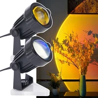 usb rainbow sunset projection lamp led atmosphere night light home coffee bar indoor projector lamps outdoor decorative lights
