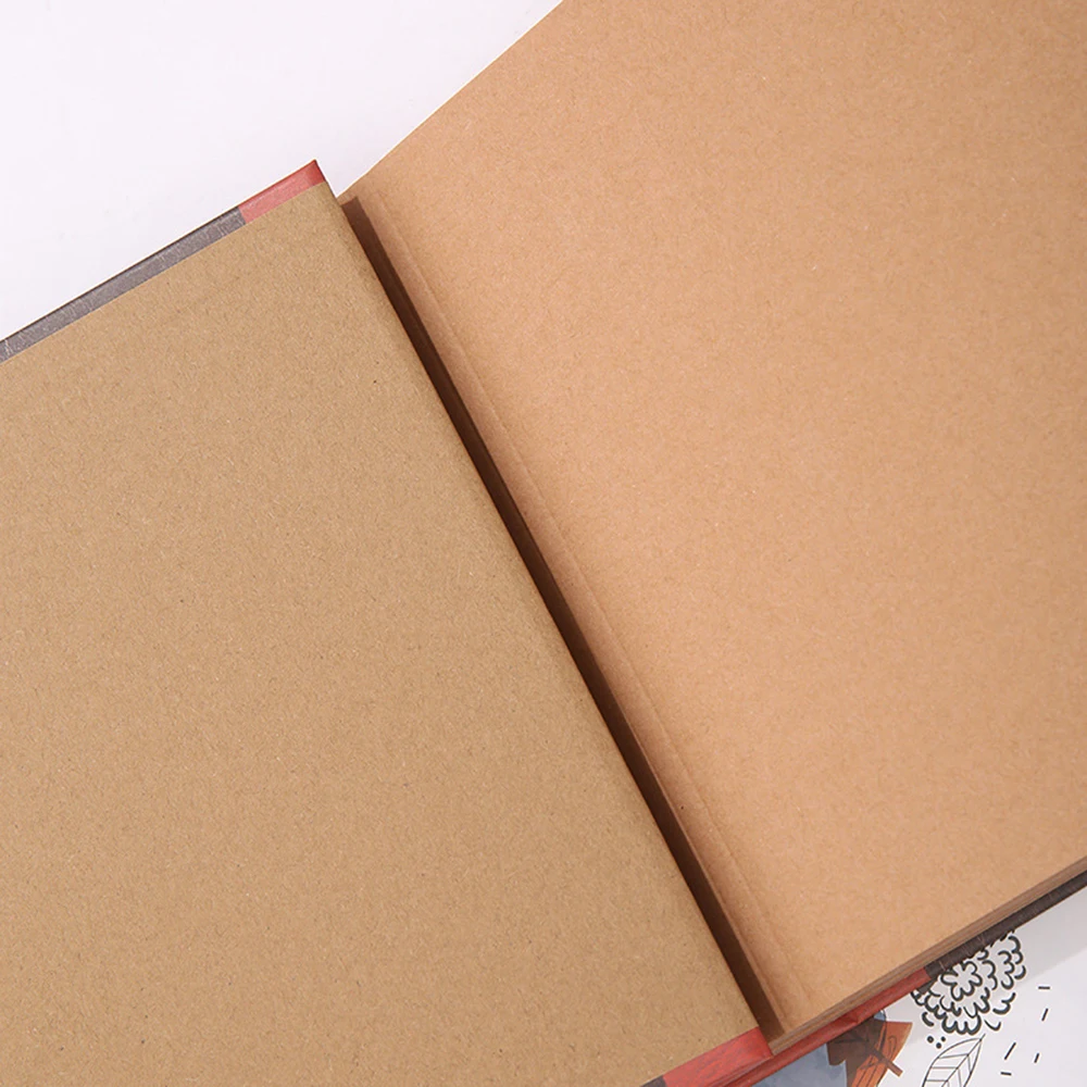 

40 Sheets Our Adventure Book DIY Scrapbook Vintage Photo Album 29x19cm/11.4x7.5in for Family Anniversary Travelling Baby Growth