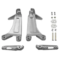 aluminum alloy rear passenger foot pegs footrest brackets for honda 2003 2004 cbr600rrmotorcycle spare part accessories