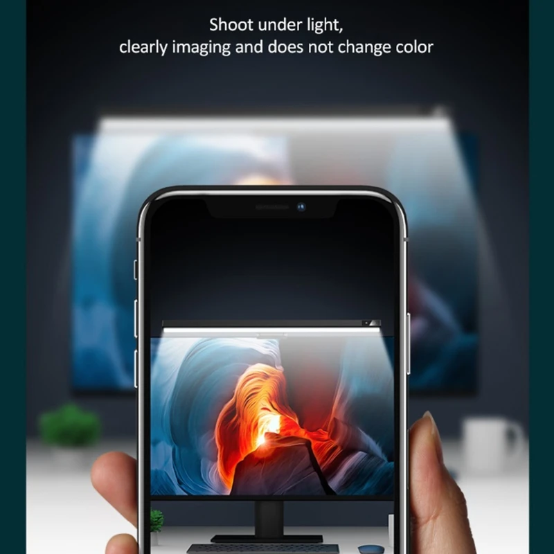 

Screen Light Bar e-Reading LED Task Lamp No Glare on Screen USB Powered Monitor Lamps Adjustable Brightness Temperature