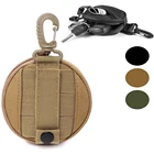 Тактическая Сумка для повседневного использования, военный держатель для ключей, наушников, мужской кошелек для монет, кошельки, армейский карман для монет с крючком, поясная сумка для охоты