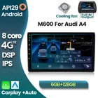 Автомагнитола Carplay API29, мультимедийный плеер с GPS-навигацией для Audi A4 B6 S4 RS4 B7, SEAT Exeo, DSP, Android 10