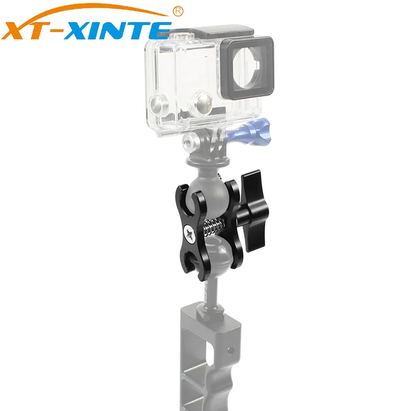 XT-XINTE адаптер для дайвинга с зажимом-бабочкой 1 дюймов с шаровой головкой крепление для камеры GoPro 7 6 5 SLR с 2/3 открытыми отверстиями