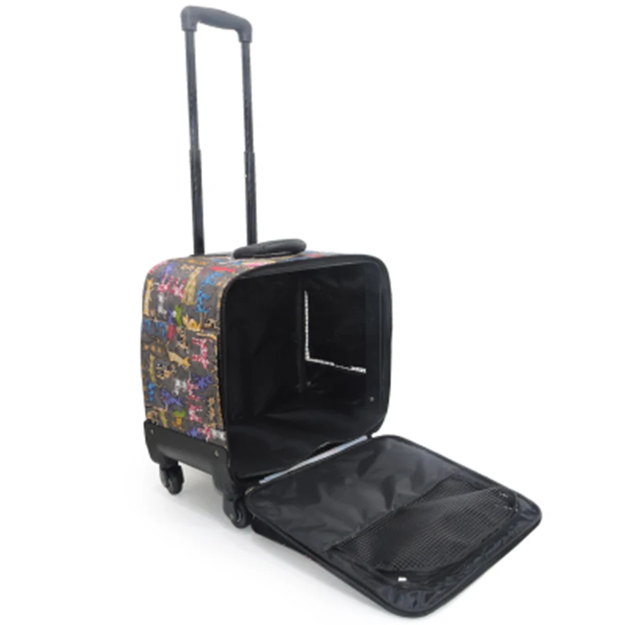 Корзина-тележка для домашних животных Pet Trolley Case Space Large Cat Bag Travel Window Products Luxury Dog Puppy Exterior Chiotcapsule CorpCaseta Perro B50.