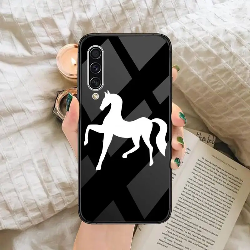 

Horse Pony Horse Heartbeat Phone Case Tempered glass For Samsung S6 S7 edge S8 S9 S10 e plus note8 9 10 pro