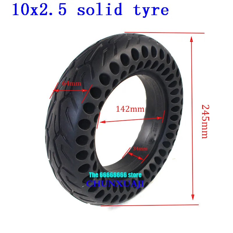 10 inch10x2.50 10x2 25 сотовые твердые шины подходит для электрического скутера