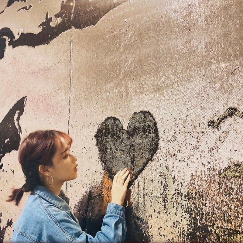 Настенная 3D наклейка с блестками 50x125 см | Дом и сад
