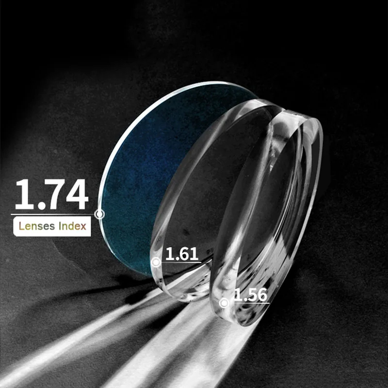 1 74 монофокальные высокий показатель преломления Асферические оптические очки