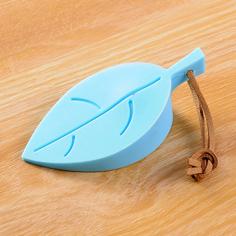 1 шт. симпатичный мультяшный силиконовый держатель для двери в виде листьев