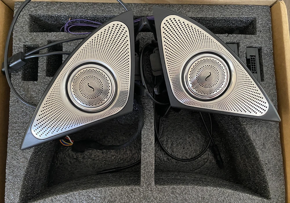 

3D rotation light tweeter For Mercedes-Benz GLA W176 treble speaker LED treble speaker audio trumpet horn