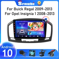 srnubi android 10 car audio radio for buick regal 2009 2013 opel insignia 1 2008 2013 multimidia player 2 din wifi dvd speakers