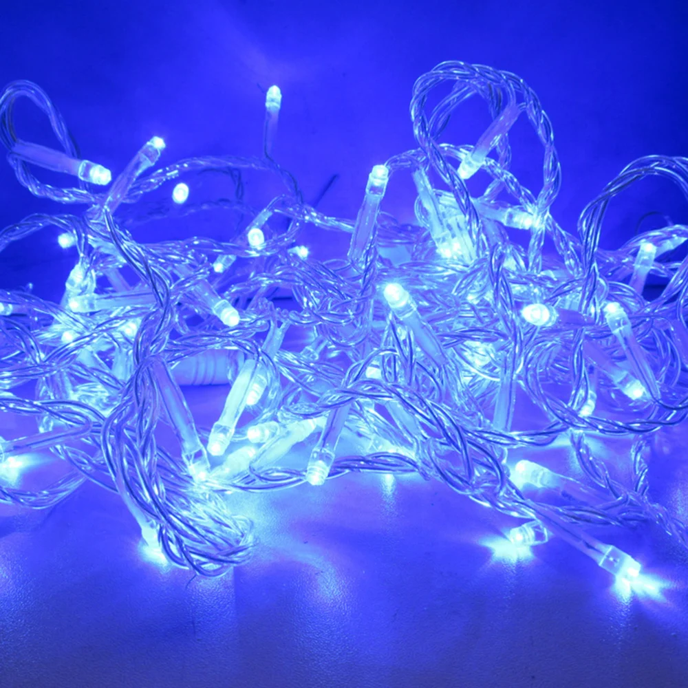 

3x6M 600 LED Icicle String Lights Curtain Light for Christmas Home Outdoor Decoration with Plug (Blue Light)