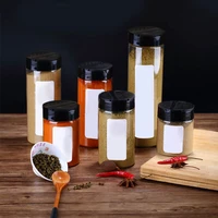 10pcs seasoning bottles plastic spice shaker bottle jar bbq salt pepper barbecue condiment holder can kitchen gadget