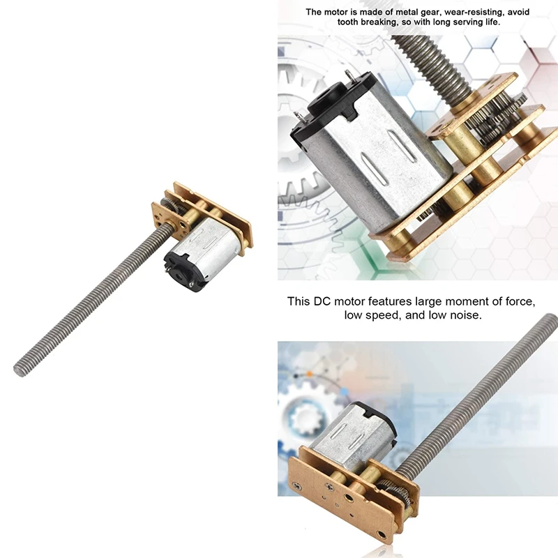 Редукторный двигатель 12 В редукторный 1024GA20 резьбовой флип N20 мотор M4 (12 В) Акция |