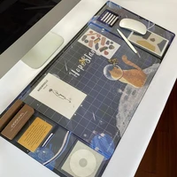2022 oversized waterproof pu mouse pad student writing pad office computer desk mat laptop cushion desk organizer with calendar
