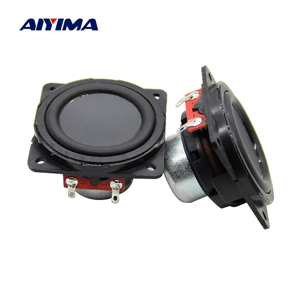 AIYIMA 2 шт. дюймовый бас аудио внутренний магнит динамик 53 мм 4 Ом 15 Вт мультимедиа
