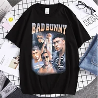 2021 fashion bad bunny printed couple tees tops hot sale t shirt cartoon summer unsiex high quality classic cotton trip t shirts