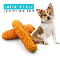 pet gift dog toys safety latex sound interactive durable simulation roasted corn pets toy molar cleaning teeth funny dog supplie