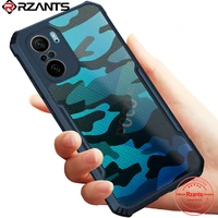 rzants for xiaomi poco f3 case hard camouflage clear cover fexible tpu frame bumper shockproof back casing
